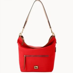 NWT Dooney & Bourke Wayfarer Large Hobo Shoulder Bag - Large Red